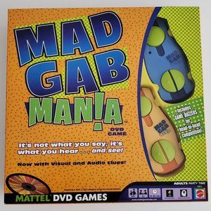 Mad Gab Mania DVD Game Mattel Family Game | NEW Factory Sealed